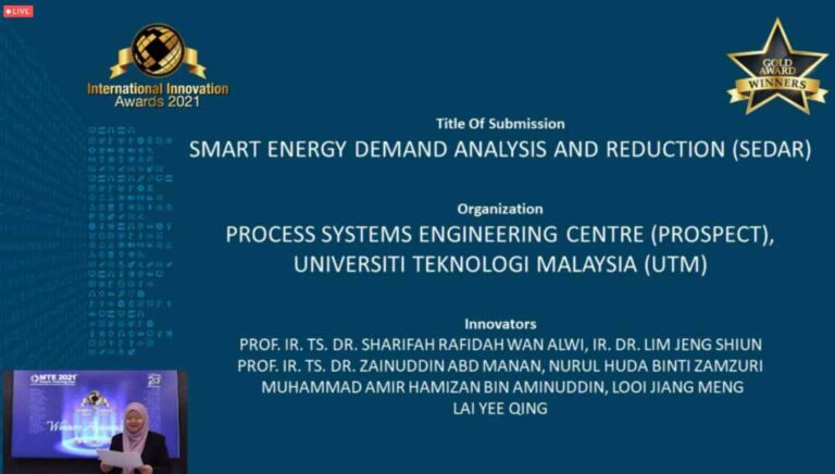 UTM PROSPECT Energy Efficiency and Waste to Wealth inventions bag gold awards at Malaysia Technology Exhibition (MTE) 2021 5